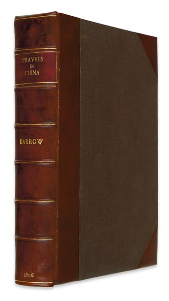 TRAVEL  BARROW, JOHN, Sir. Travels in China . . . Second Edition.  1806